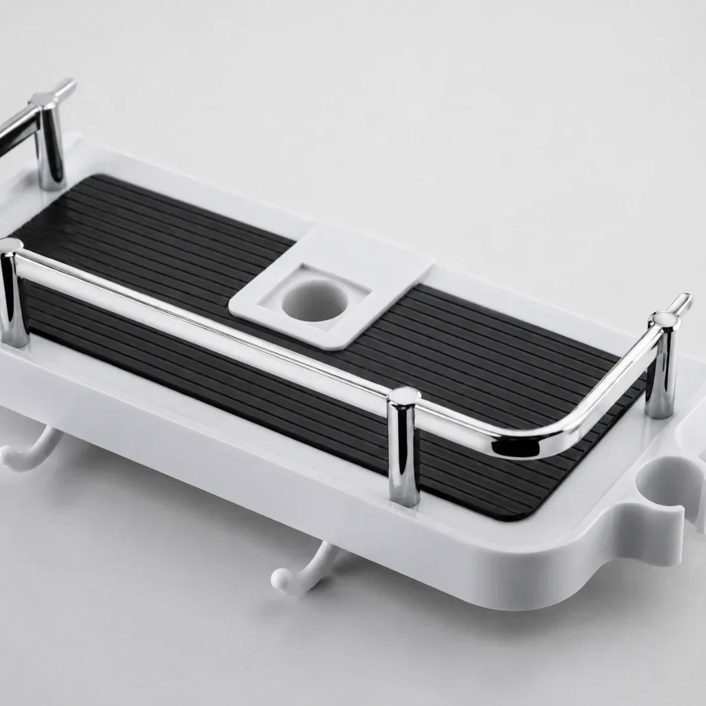 Adjustable Tension Shower Shelf, No Drilling