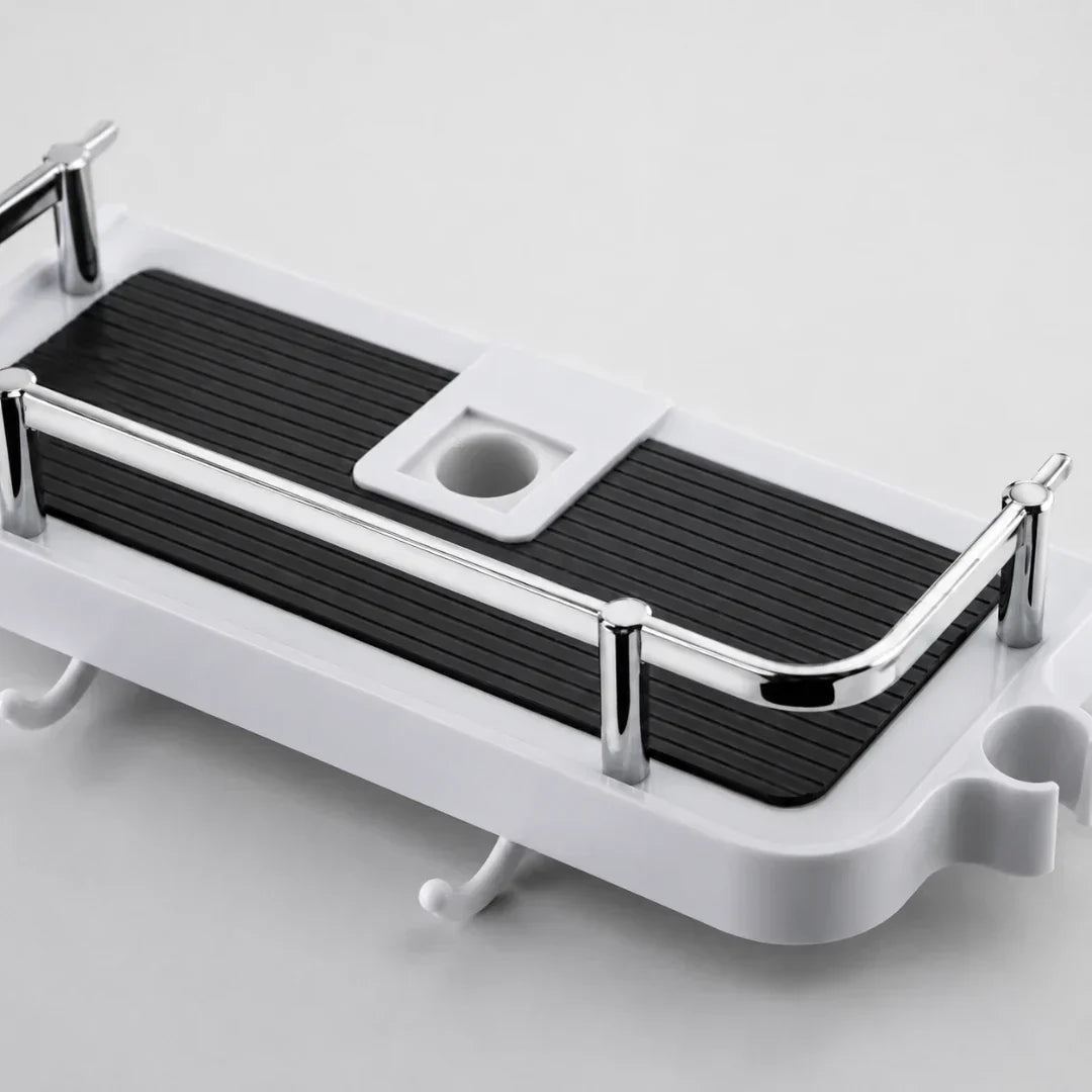 Adjustable Tension Shower Shelf, No Drilling