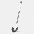 Curved Under-Rim Toilet Brush with Drip Holder