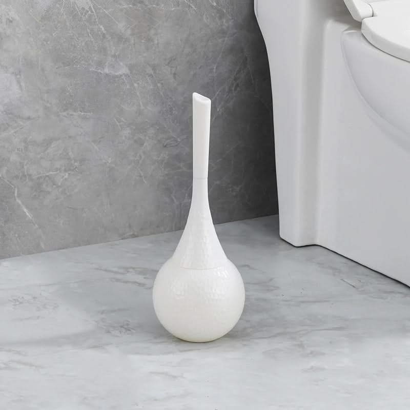 Sculpted Toilet Brush and Enclosed Holder
