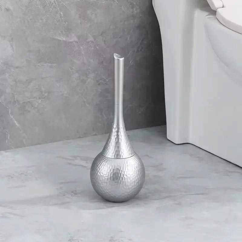 Sculpted Toilet Brush and Enclosed Holder