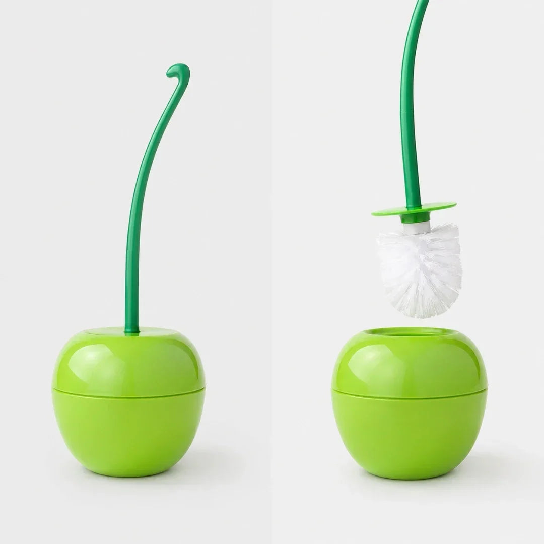 Cherry Toilet Brush and Holder in Three Colours