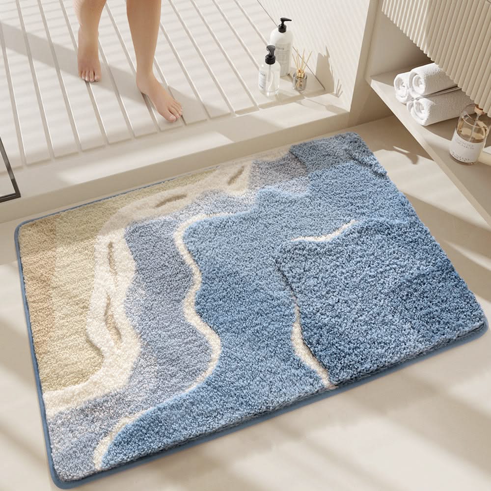 Patterned Plush Bath Mat in 5 Designs