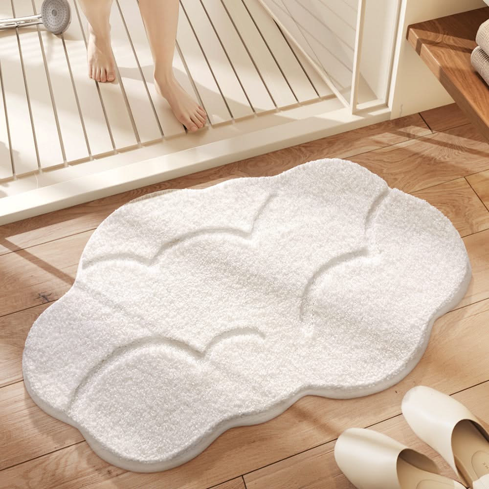 Patterned Plush Bath Mat in 5 Designs