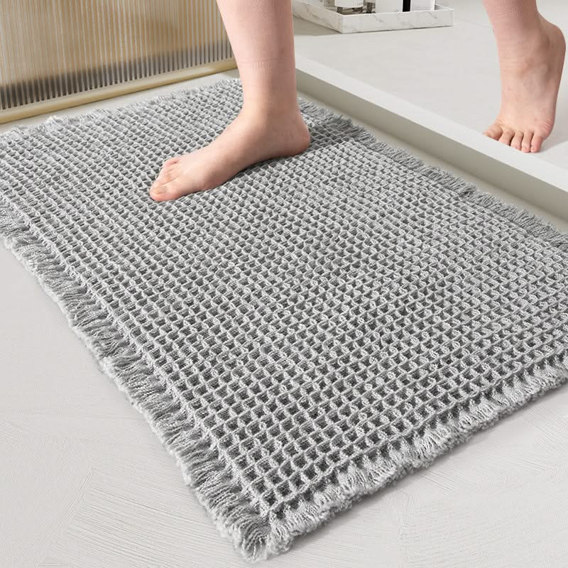 Waffle-Weave Bath Mat in Four Sizes