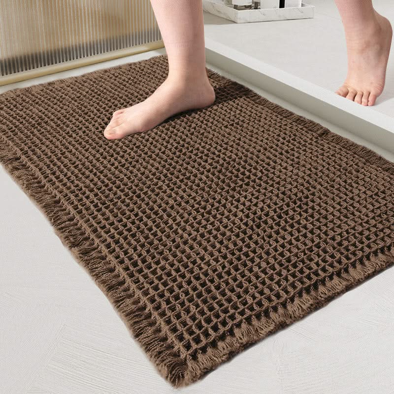 Waffle-Weave Bath Mat in Four Sizes
