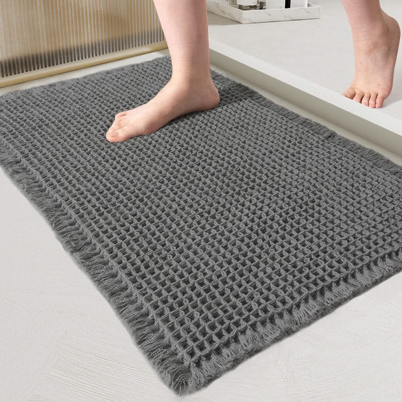 Waffle-Weave Bath Mat in Four Sizes