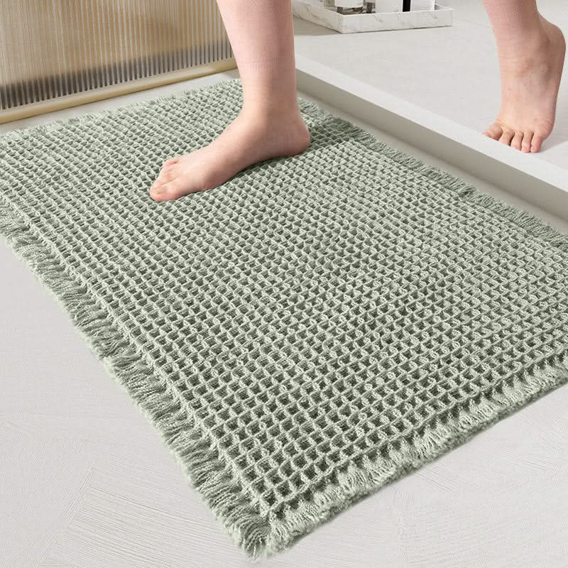 Waffle-Weave Bath Mat in Four Sizes