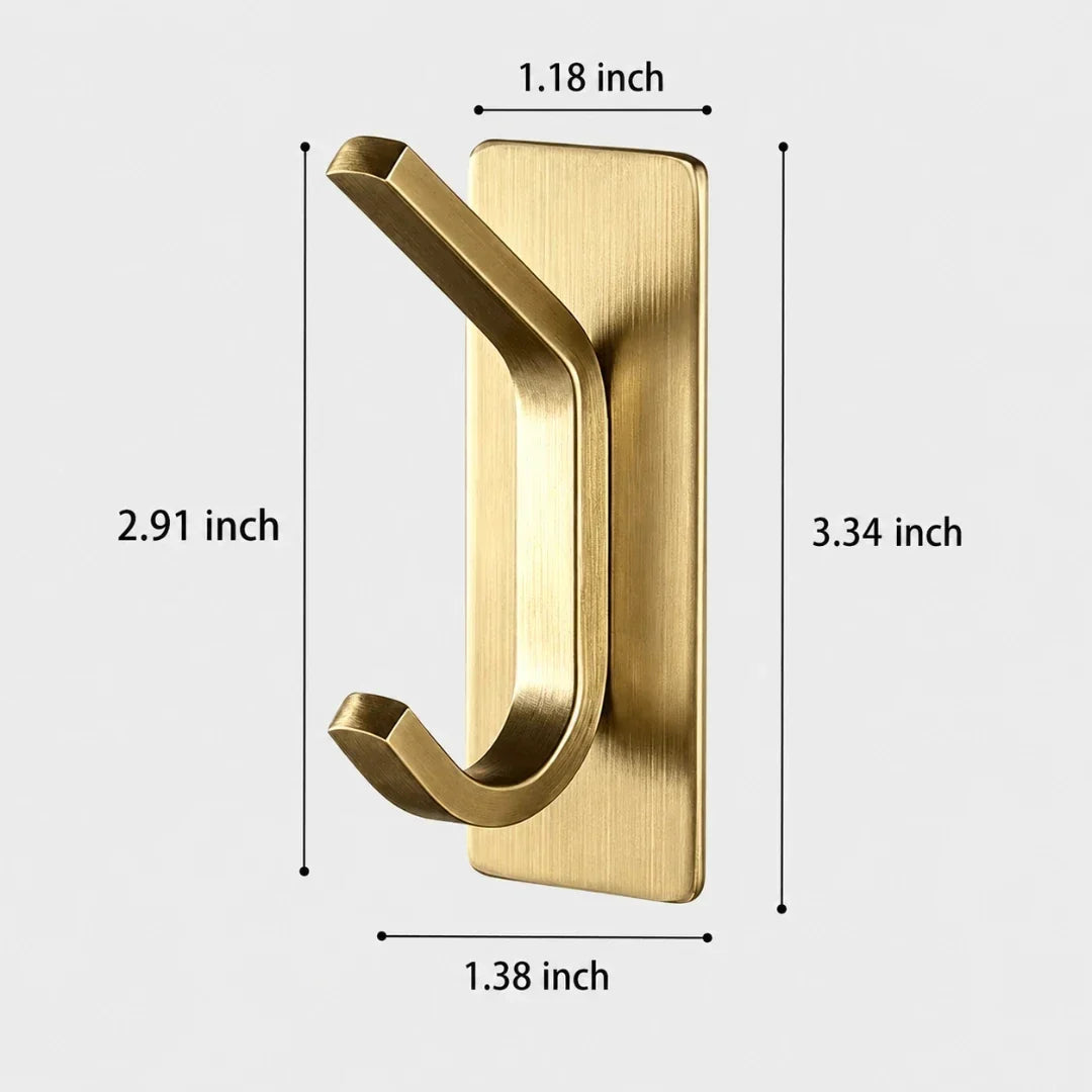 Minimalist Steel Wall Hook in Three Finishes