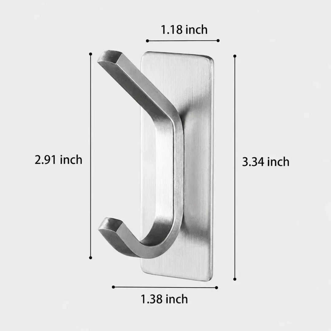 Minimalist Steel Wall Hook in Three Finishes
