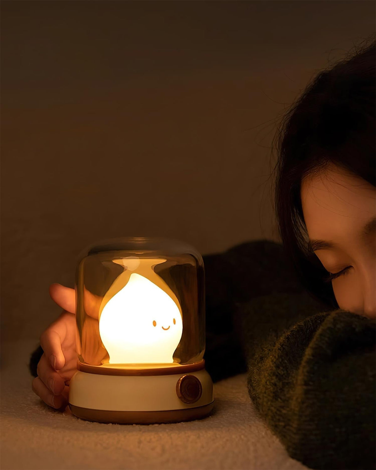 LED Flame Night Light with Flickering Effect
