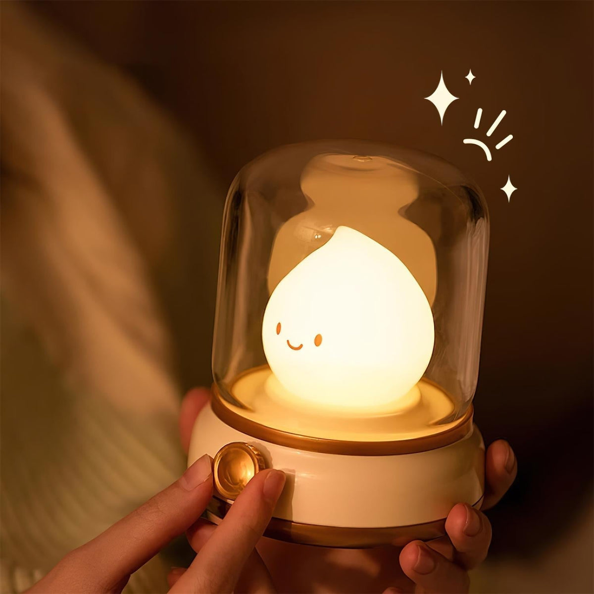 LED Flame Night Light with Flickering Effect