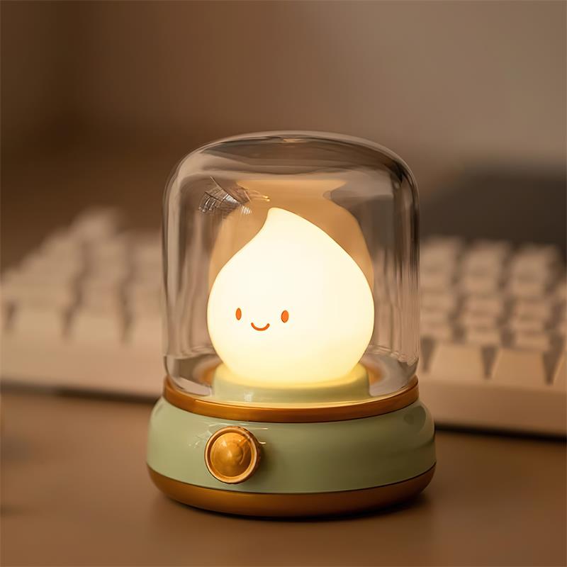 LED Flame Night Light with Flickering Effect