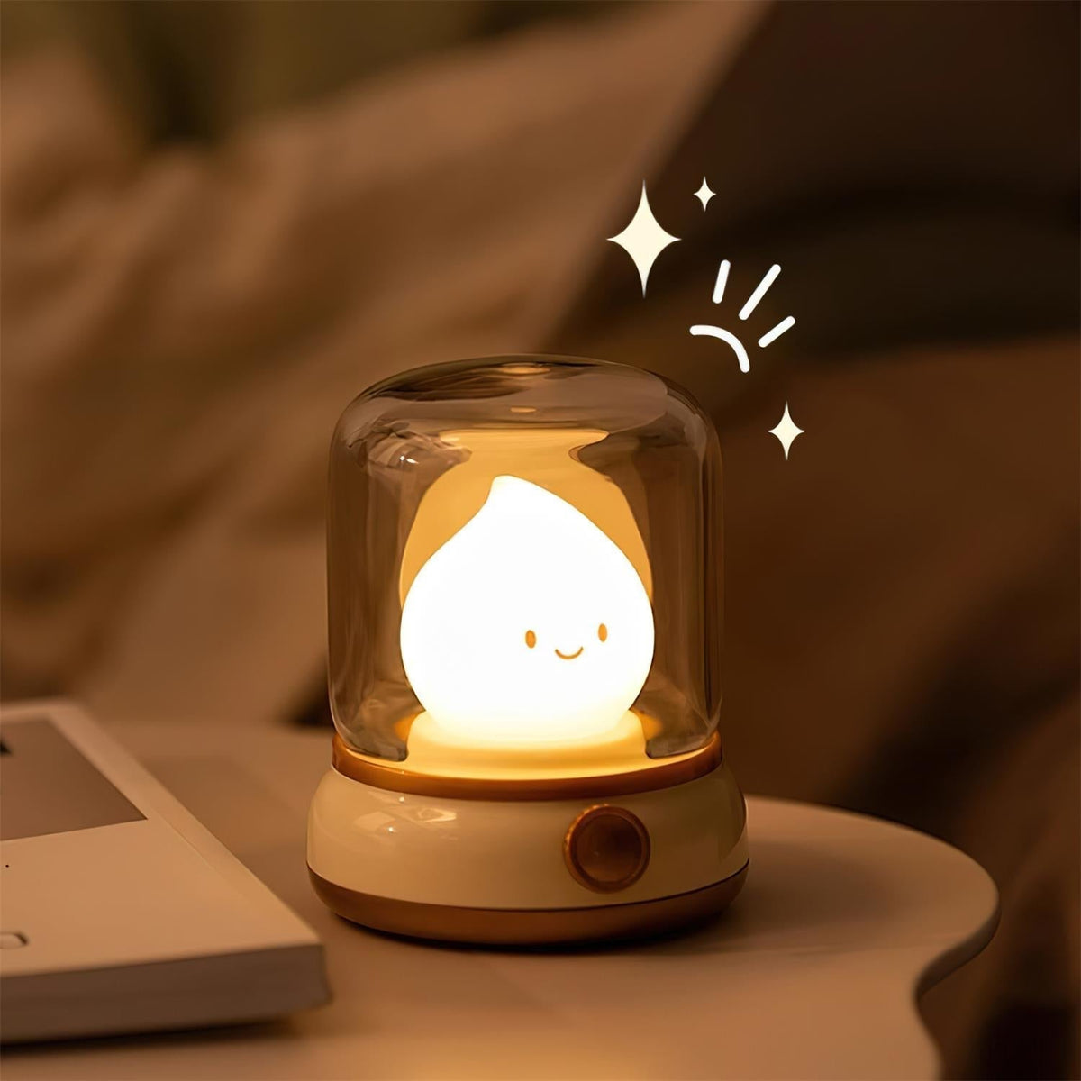 LED Flame Night Light with Flickering Effect