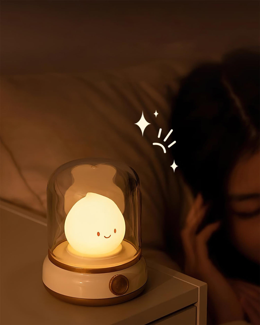 LED Flame Night Light with Flickering Effect