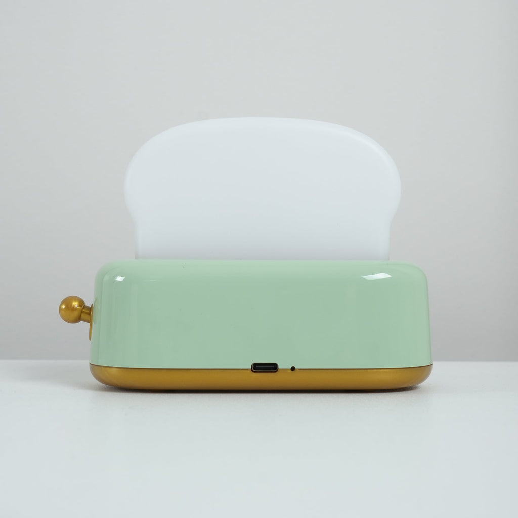 Toaster Lamp with Glowing Toast