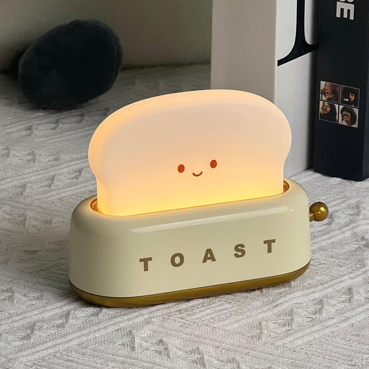 Toaster Lamp with Glowing Toast