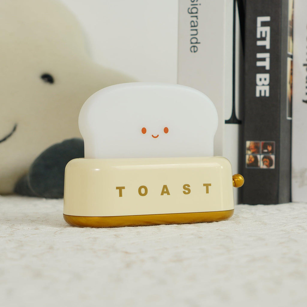 Toaster Lamp with Glowing Toast